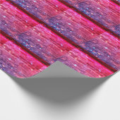 Neonlicht: lege bakstenen muur. cadeaupapier (Hoek)