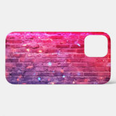 Neonlicht: lege bakstenen muur. Case-Mate iPhone case (Achterkant (horizontaal))