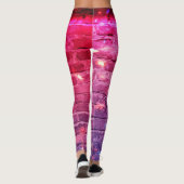 Neonlicht: lege bakstenen muur. leggings (Achterkant)