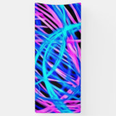 neonlicht show, blauw spandoek (Verticaal)