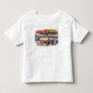 Neonlichten in de straten van Hong Kong Kinder Shirts