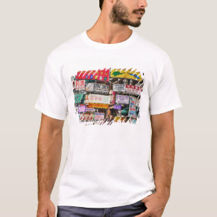 Neonlichten in de straten van Hong Kong T-shirt