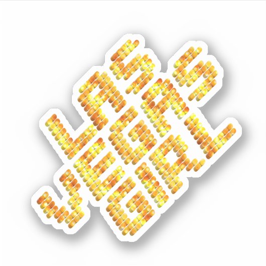 Neonlichten Stijl Las Vegas Meisje Sticker (Voorkant)