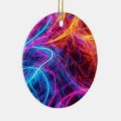 Neonlijnen Keramisch Ornament (Rechts)