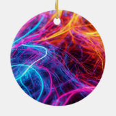 Neonlijnen Keramisch Ornament (Achterkant)