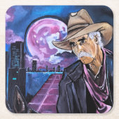 Neonmaan-schilderij van Alfred Fox Kartonnen Onderzetters (Voorkant)