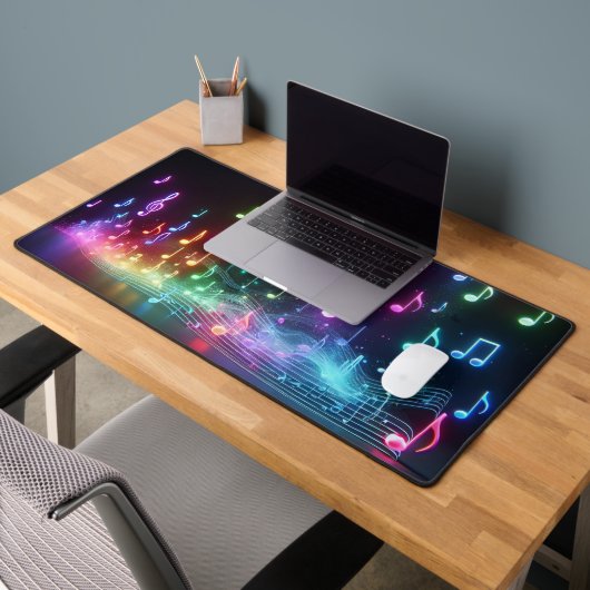 Neonmuzieknoten  bureaumat (Kantoor 2)