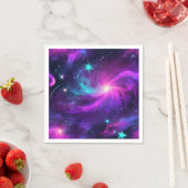 Neonnevel met sterren servet (Insitu)