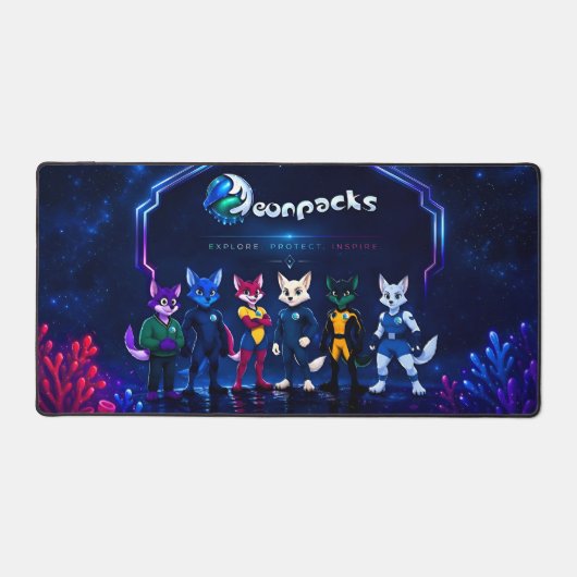 Neonpacks Bureaubladmat Bureaumat (Voorkant)