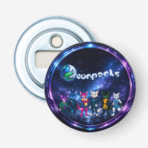 Neonpacks (cirkelontwerp) button flesopener