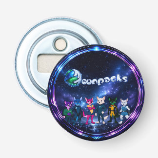 Neonpacks (cirkelontwerp) button flesopener