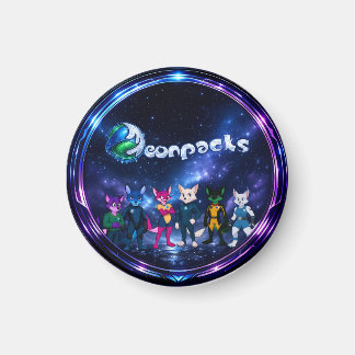 Neonpacks (cirkelontwerp) magneet