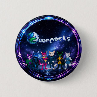 Neonpacks (cirkelontwerp) ronde button 5,7 cm