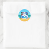 Neonpacks Ronde Sticker (Tas)