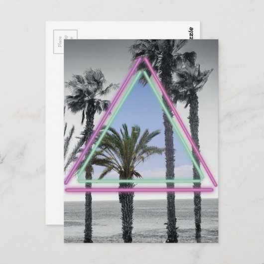 Neonpalm Briefkaart (Voorkant / Achterkant)