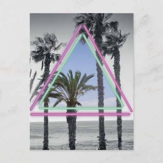 Neonpalm Briefkaart (Voorkant)