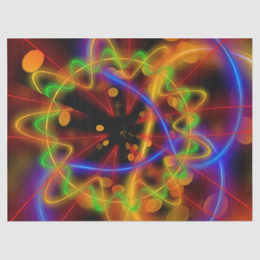 neonpapier voor abstract weefsel tissuepapier (Voorkant)