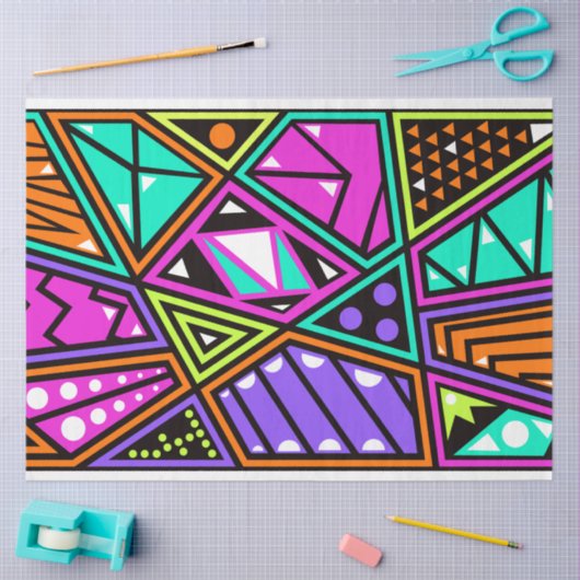 neonpapier voor abstract weefsel tissuepapier (Craft)