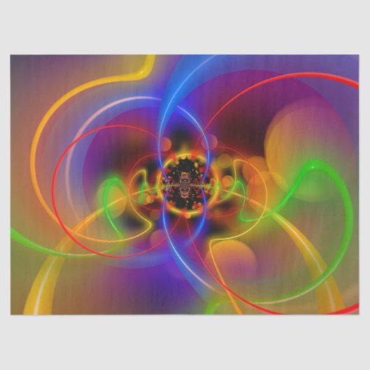 neonpapier voor abstract weefsel tissuepapier (Voorkant)