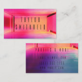 neonparty lampjes visitekaartje (Voorkant / Achterkant)