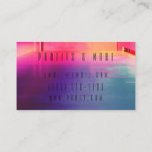 neonparty lampjes visitekaartje (Achterkant)