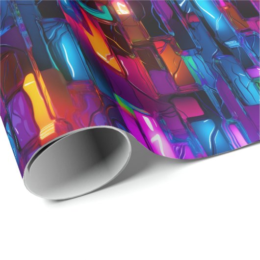 Neonprisma extravaganza cadeaupapier (Rol Hoek)