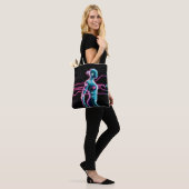 NeonPulse Cyborg Run-Tas Tote Bag (Op model)