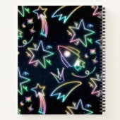 neonraketster notitieboek (Achterkant)