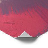 Neonreflecties Abstract Portret Poster (Hoek)