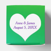 Neonregenboog met hart bedankdoosjes (Bovenkant)