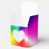 Neonregenboog met hart bedankdoosjes (Geopend)