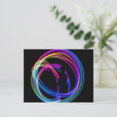 neonregenboogcirkel briefkaart (Staand voorkant)