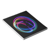 neonregenboogcirkel notitieblok (Schuin)