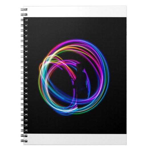 neonregenboogcirkel notitieboek (Voorkant)