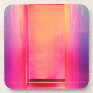 neonregenbooggang bier onderzetter