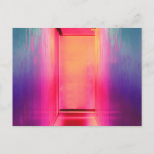 neonregenbooggang briefkaart