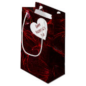 Neonrode viooltjes klein cadeauzakje (Achterkant Gekanteld)