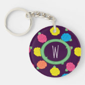 Neonrozen Acryl Sleutelhanger (Voorkant)