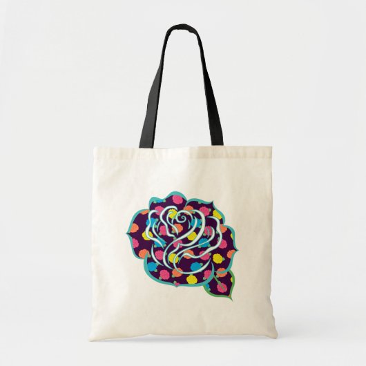 Neonrozen boodschappentas tote bag (Voorkant)