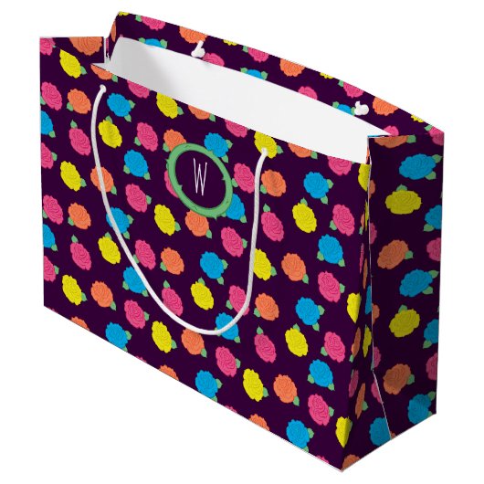 Neonrozen Cadeautas (Achterkant Gekanteld)
