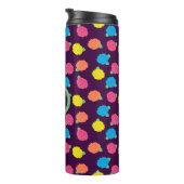 Neonrozen Thermische Tumbler Thermosbeker (Geroteerd rechts)