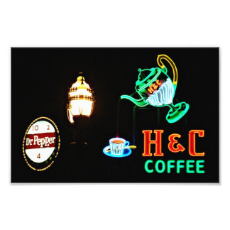 Neons Foto Afdruk