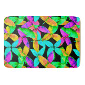 Neonscape-bladpatroon Badmat (Voorkant)