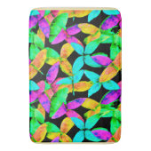 Neonscape-bladpatroon Badmat (Voorkant Verticaal)