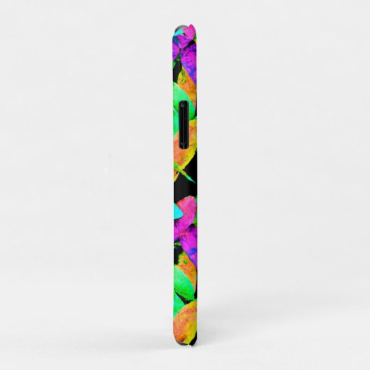 Neonscape-bladpatroon Case-Mate iPhone Case (Achterkant/rechts)