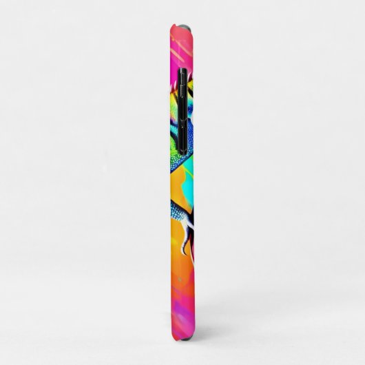 Neonschaal Hagedis Case-Mate iPhone Case (Achterkant/links)