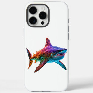 neonspectrumhaai iPhone 16 pro max hoesje
