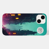 neonstad Case-Mate iPhone case (Achterkant (horizontaal))