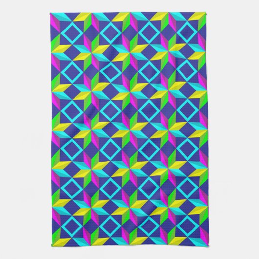 neonsterren keukenhanddoek (Verticaal)
