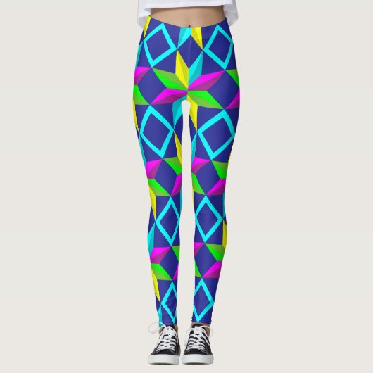 neonsterren leggings (Voorkant)